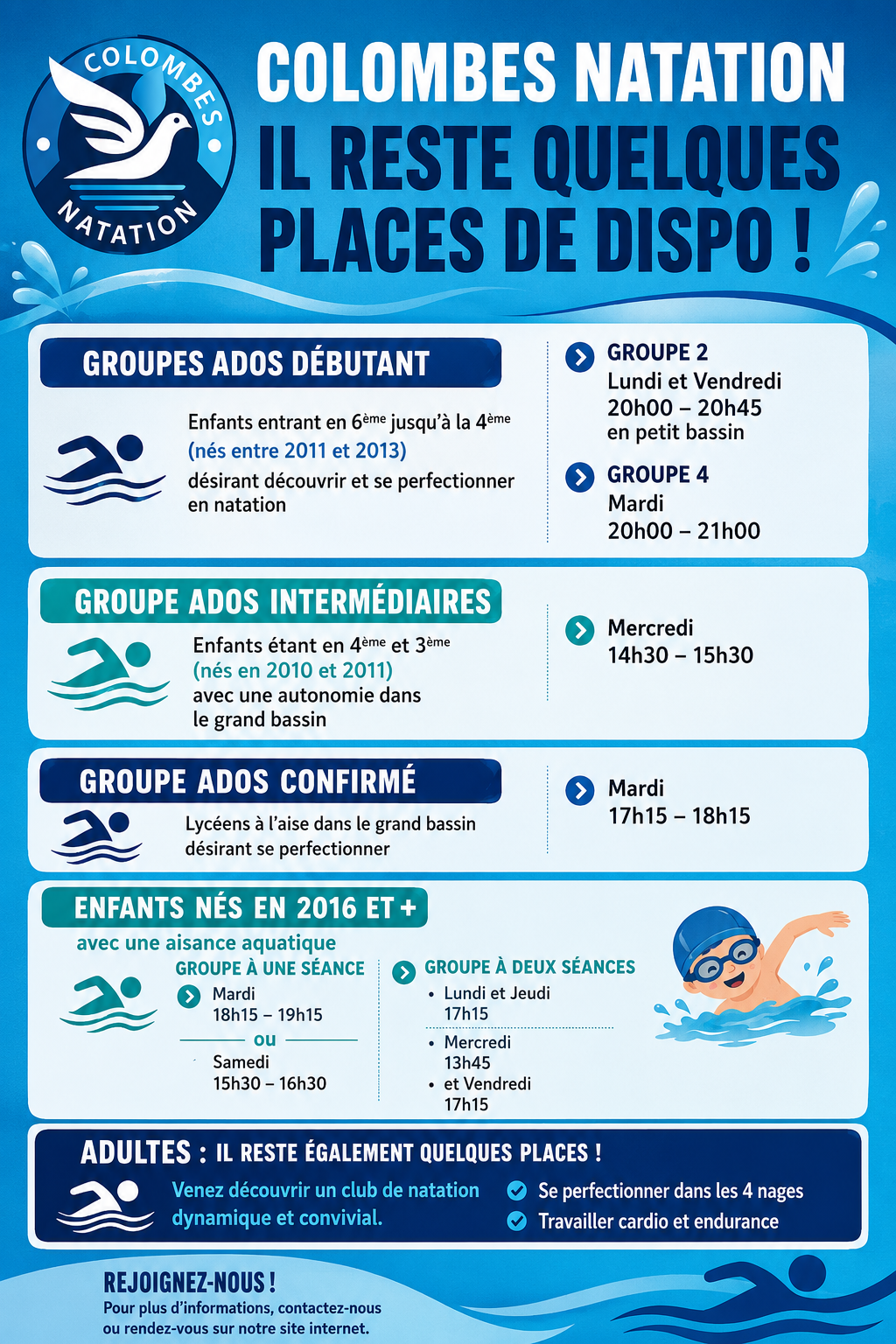 Dernières disponibilités