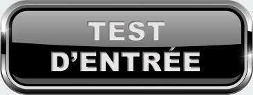 Tests d'entrée 2026- 2027